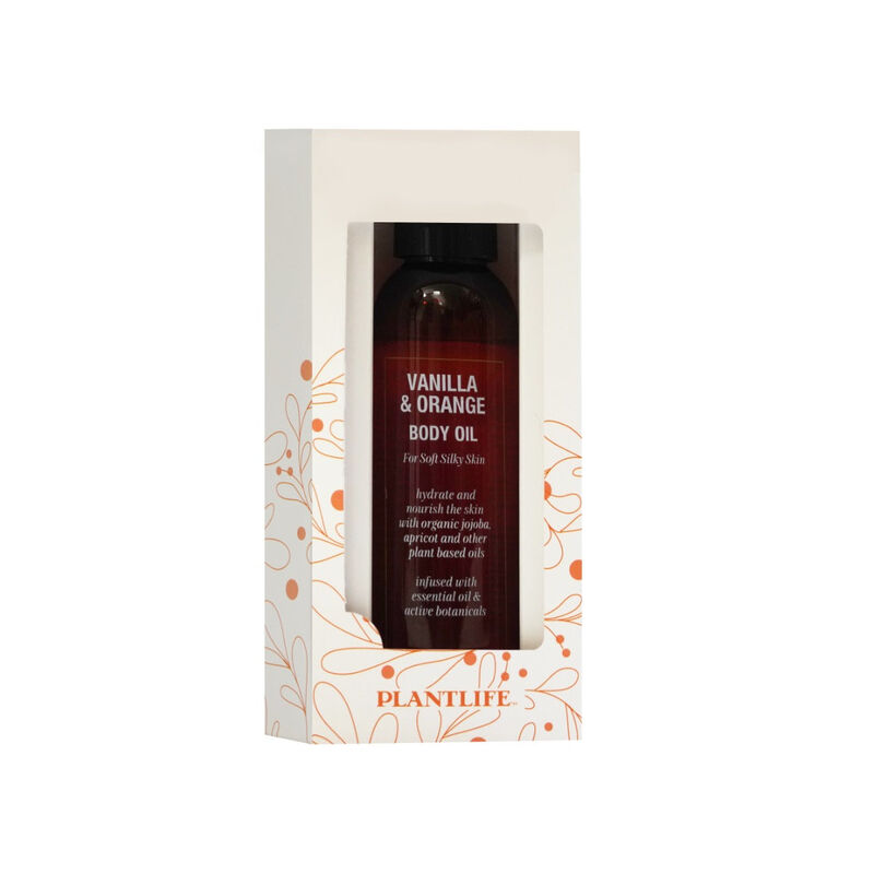 Plantlife Gift Set Vanilla Orange Body Oil 4oz image number 0