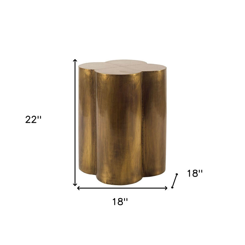 Polished Brass End Table &ndash; Elegant and Durable Home D&eacute;cor
