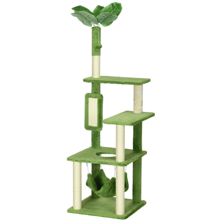 Cat House & Climbing Tower Multi-Level Cat Tree with Perches, Condos & Scratching Posts