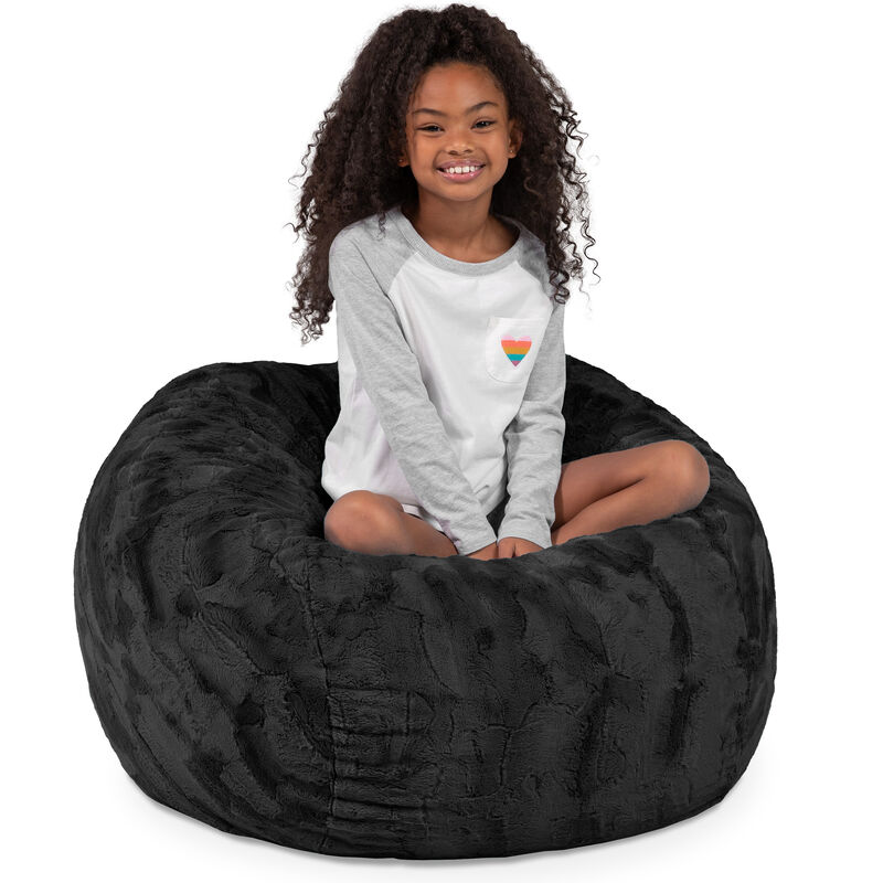 Jaxx Saxx 3 Foot Bean Bag Chair - Faux Fur
