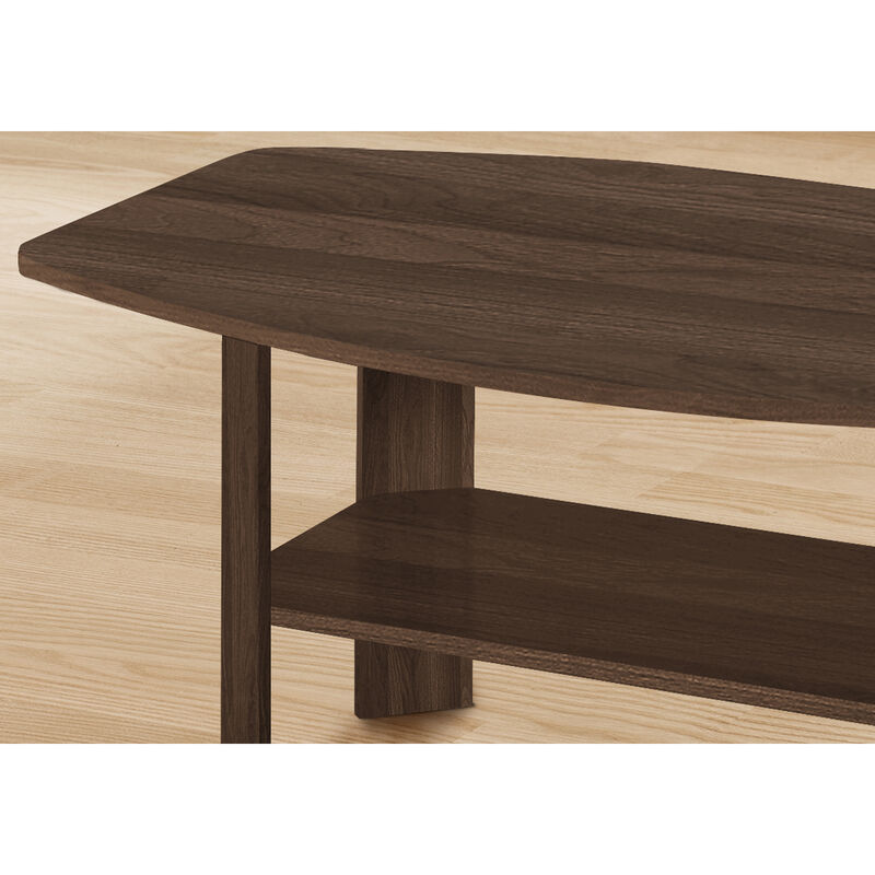Monarch Specialties I 7872P Table Set, 3pcs Set, Coffee, End, Side, Accent, Living Room, Laminate, Walnut, Transitional