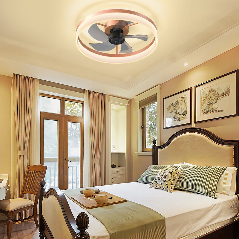 ELEMENT ACE Modern Ceiling Fan with Integrated Dimmable LED Lighting image number 5