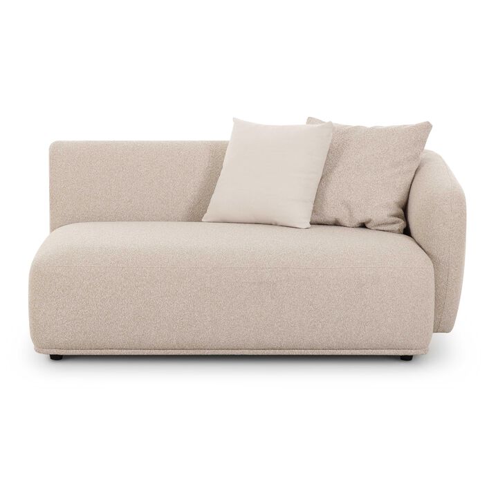 Sylvie Cream Boucle Right Arm Chair 2-Seater