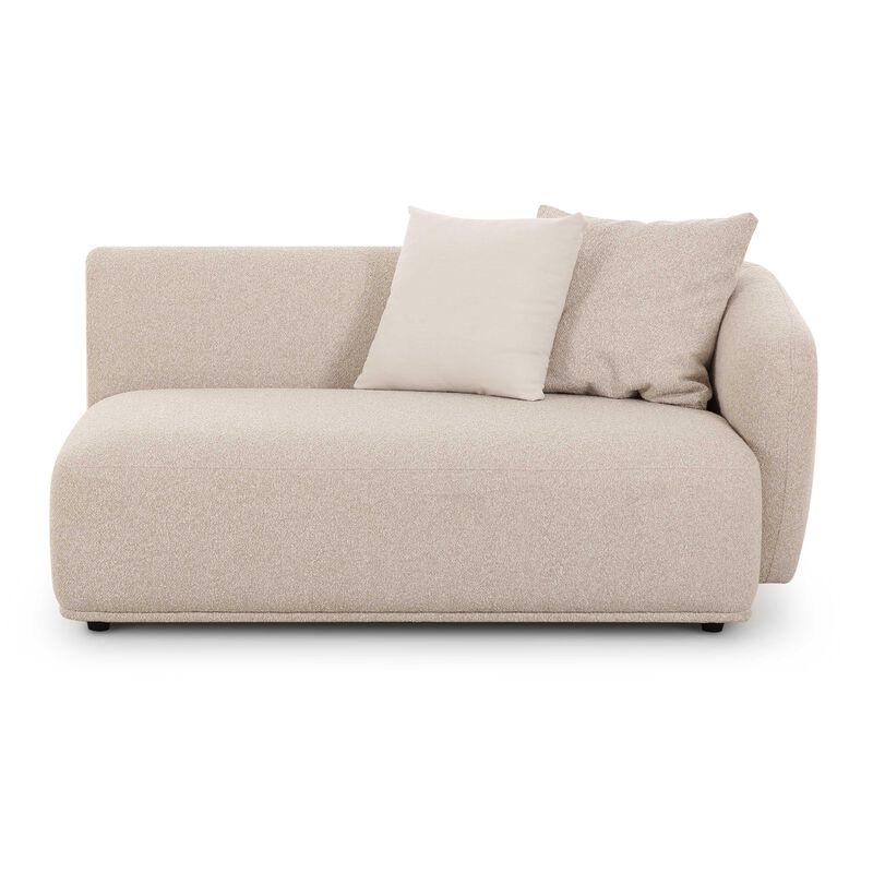 Sylvie Cream Boucle Right Arm Chair 2-Seater image number 0
