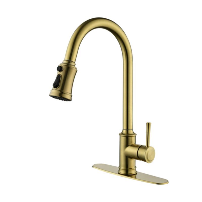 Single Handle High-Arc Kitchen Faucet with Pull-Out Sprayer