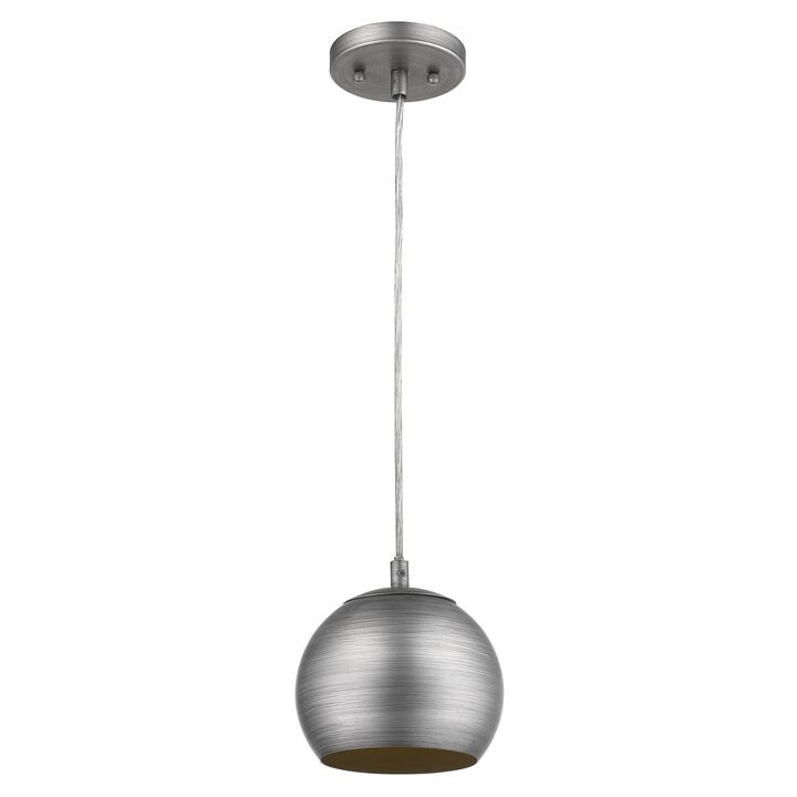 Hivvago Light Gray and Gold Hanging Dome Light