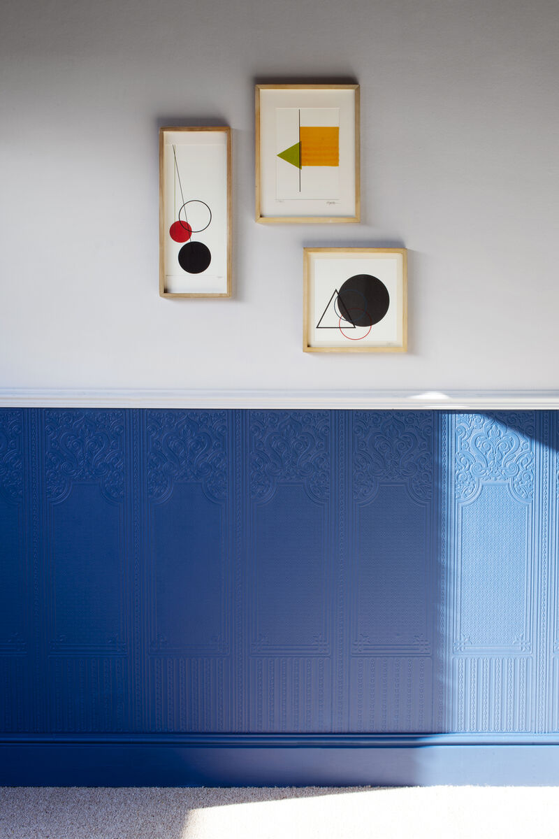 Oriental White Paintable Dado Wallpaper image number 1