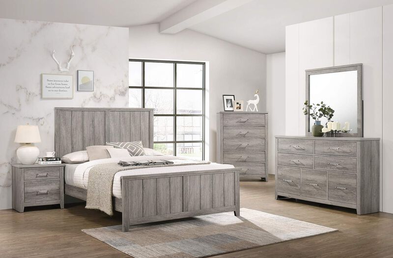 Kings Brand Furniture Harmony 2-Drawer Wooden Side End Table, Nightstand image number 5