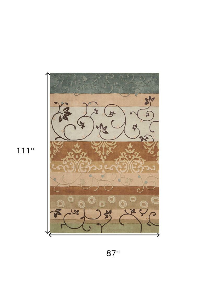 HomeRoots Floral Vines Area Rug image number 2
