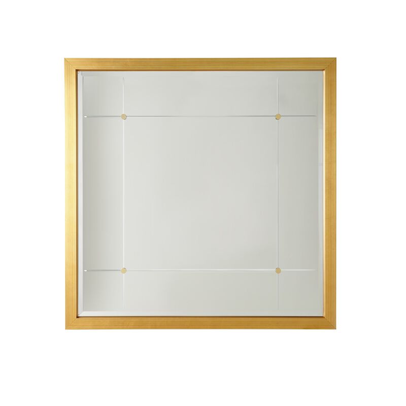 Beaumont Square Mirror- Gold