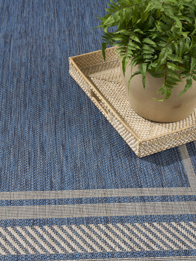 Horizon Indoor/Outdoor HOZ03 Denim 4' x 6' Rug