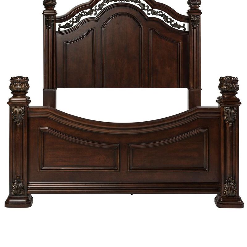 Liberty Furniture Messina Estates Poster Bed in Cognac image number 4