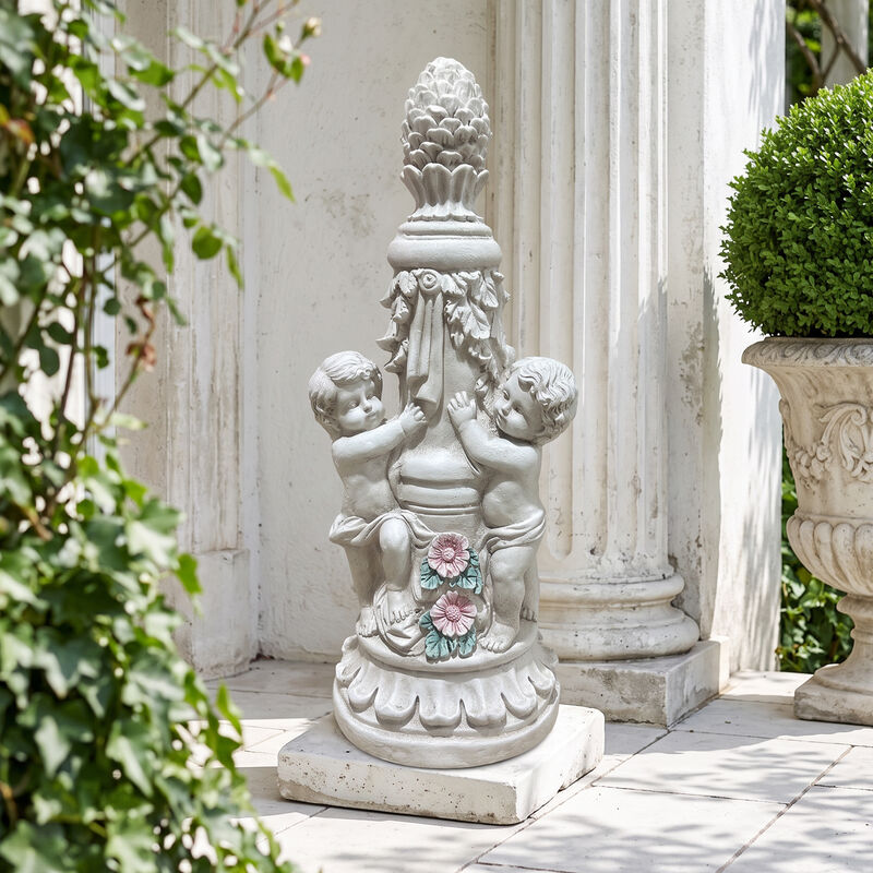 Kopek A pair of climbing children garden statues image number 2