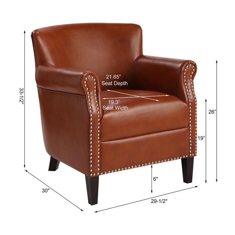 Comfort Pointe Holly Caramel Club Chair