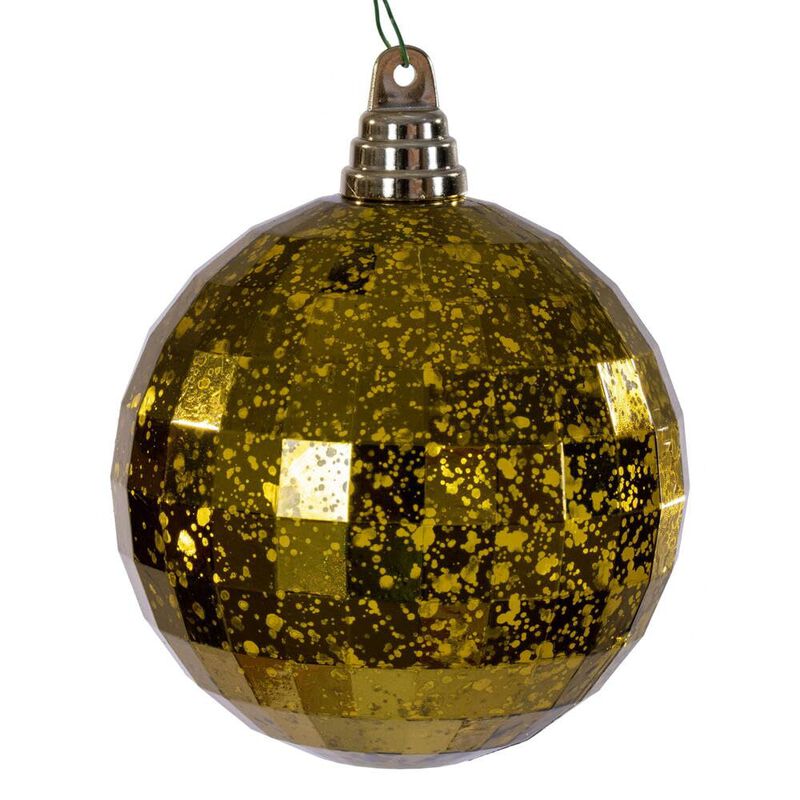 Vickerman 4.75" Olive Mirror Mercury Ornament. It Includes 4 Pieces per Bag. image number 0