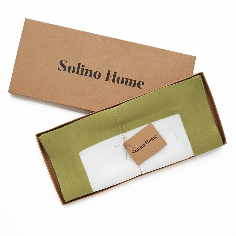 Solino Home 100% Pure Linen Table Runner - Contempo