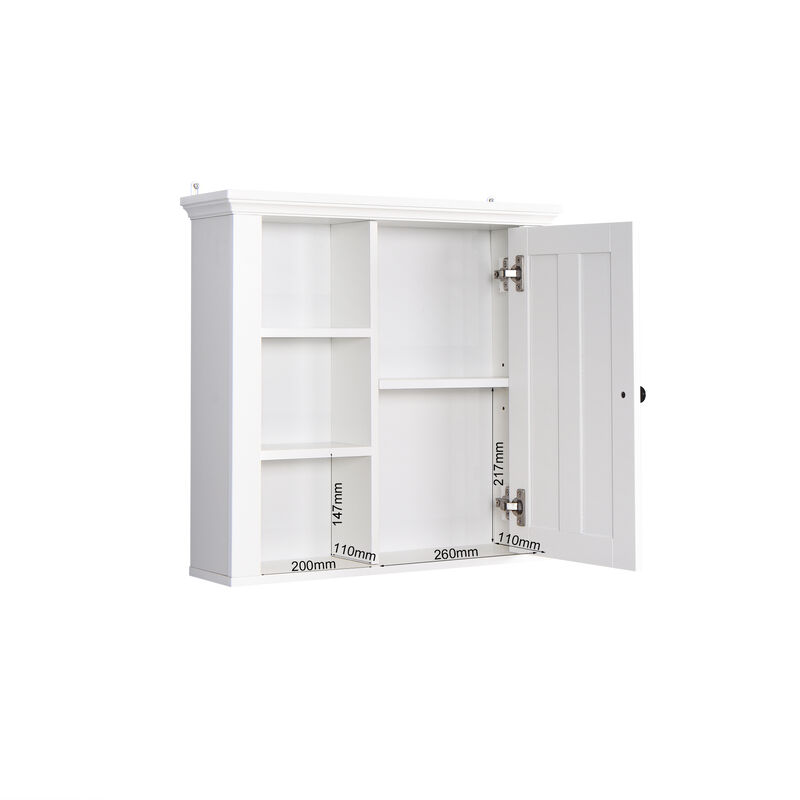 Streamdale Bathroom Wooden Wall Cabinet With A Door 20.86x5.71 X 20 Inch