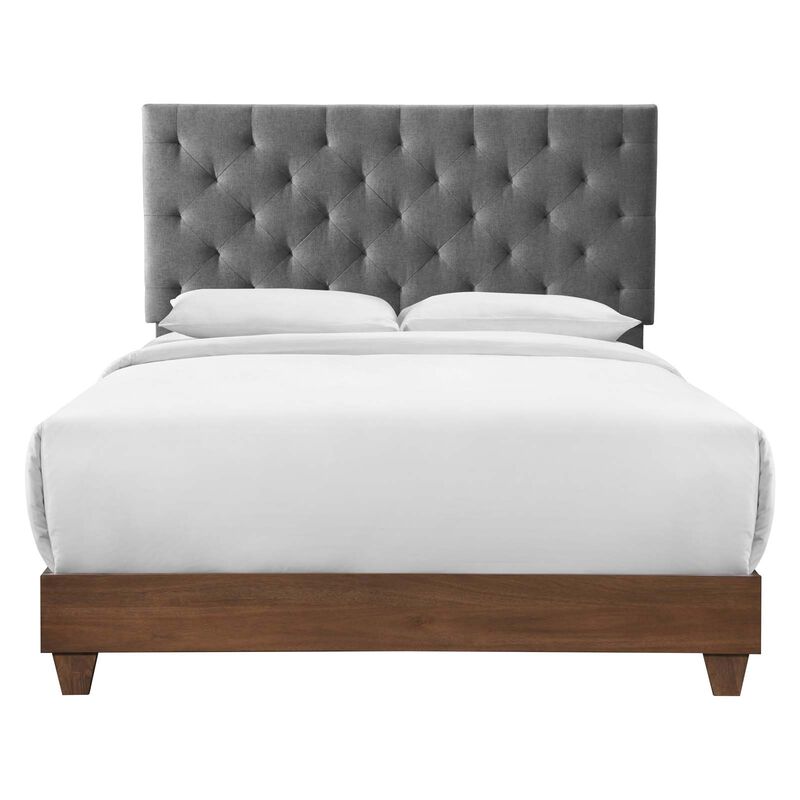 Modway - Rhiannon Diamond Tufted Upholstered Fabric Queen Bed image number 0
