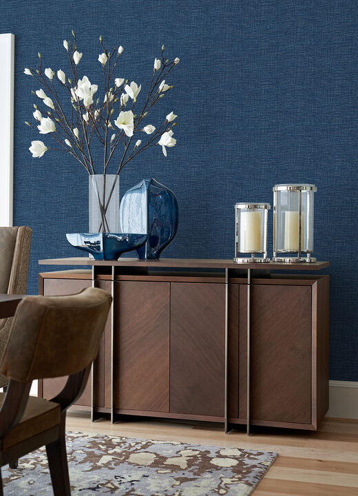 Exhale Dark Blue Texture Wallpaper (Set of 2)
