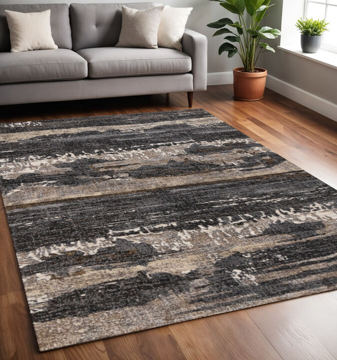 HomeRoots Abstract Area Rug