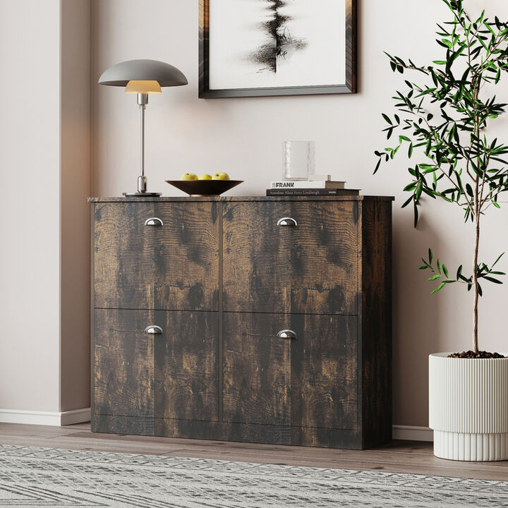 Thin Hidden Entryway Shoe Cabinet