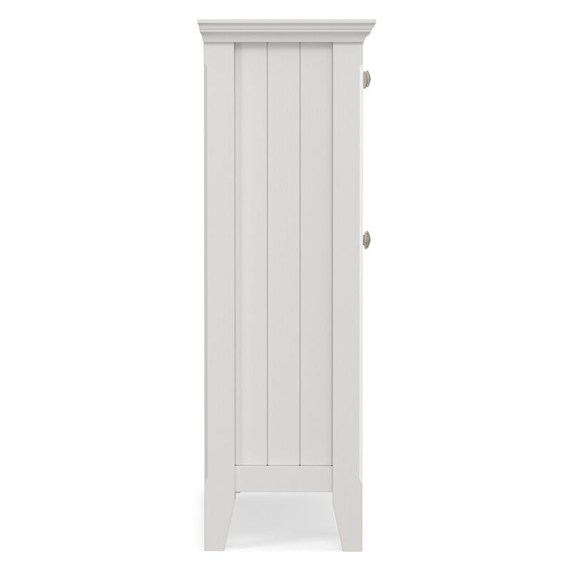 Acadian SOLID WOOD 36 inch Wide Transitional Entryway Hallway Storage Cabinet in White image number 5