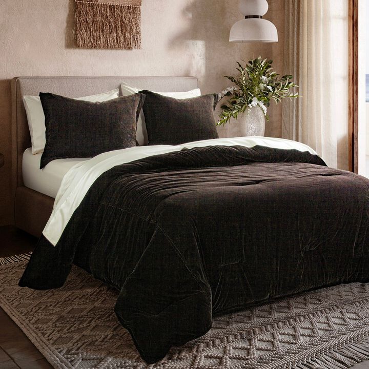 Estelle Cocoa Queen Comforter Set