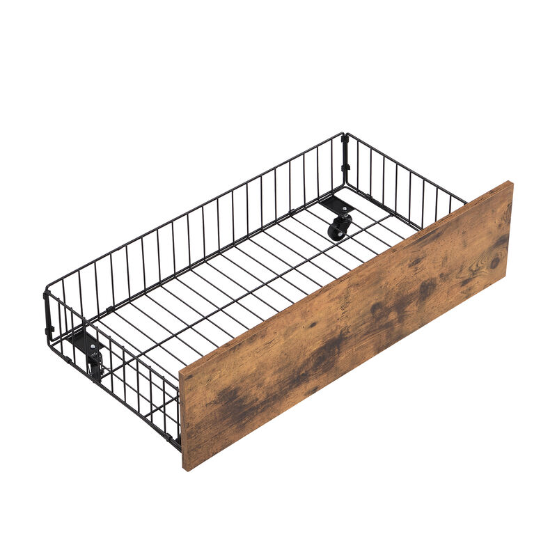 Merax Metal Frame Bunk Bed with 2 Storage Drawers