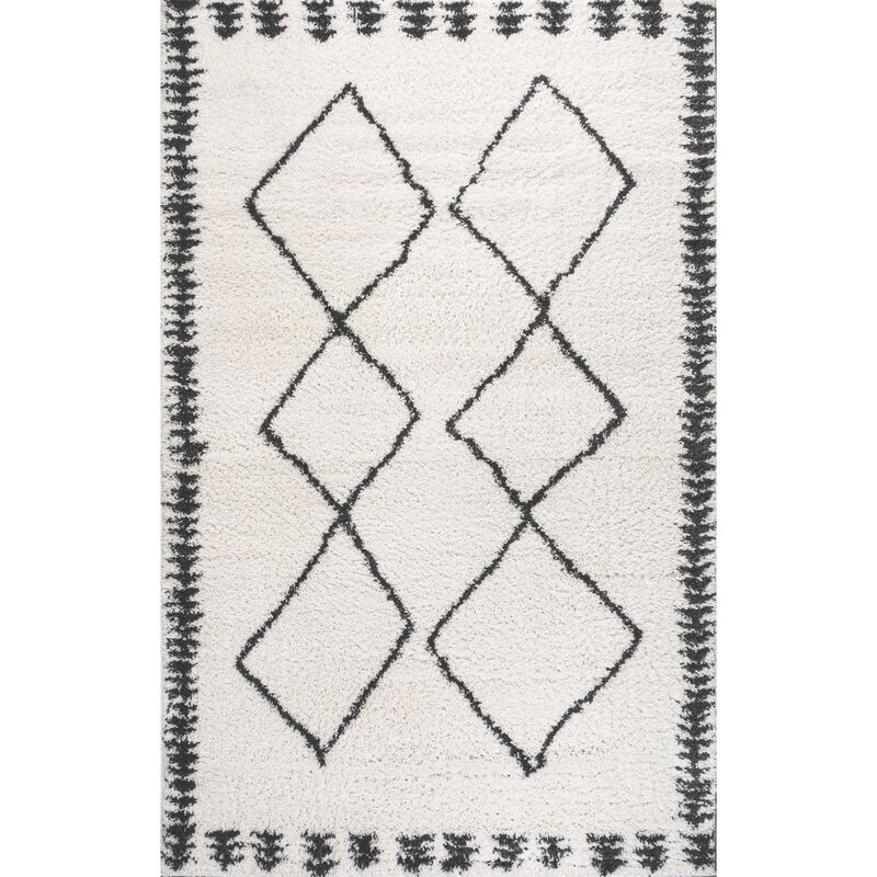 Calvia Moroccan Diamond Shag Area Rug