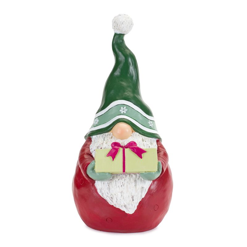 Set of 2 Resin Gnome Figurines for Seasonal Home Decorations