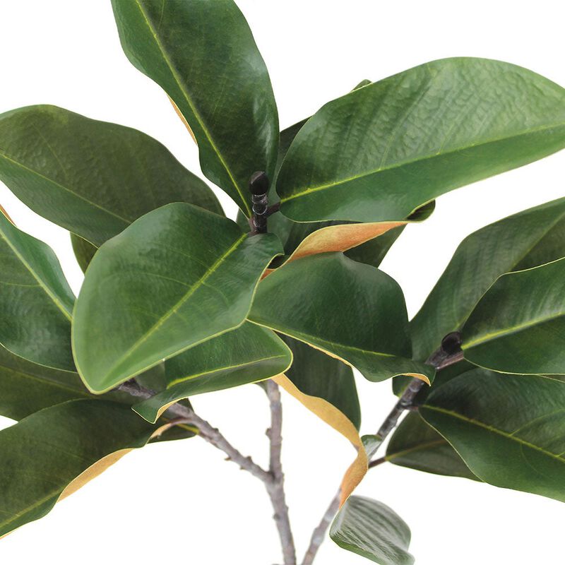 39" Faux Green Magnolia Leaf Stem image number 1