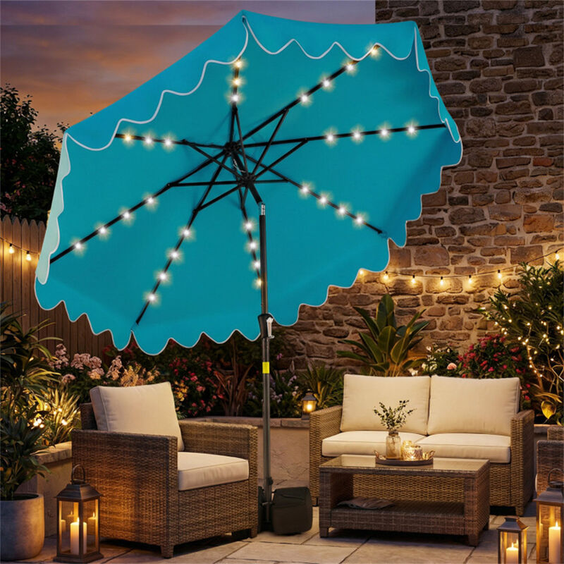7 foot patio table umbrella GDY 7-ft Steel Yellow Push-button Tilt Market Patio Umbrella Polyester one_size