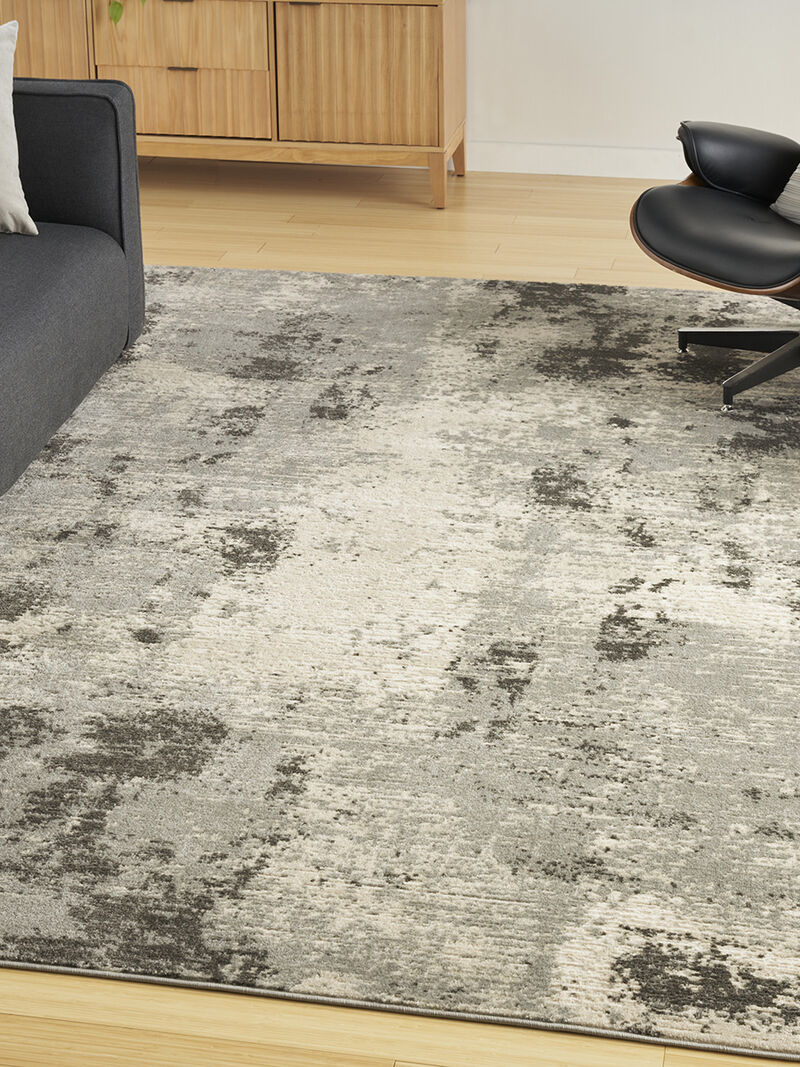 Serenity Home SRH06 Ivory/Gray 9' x 12' Rug