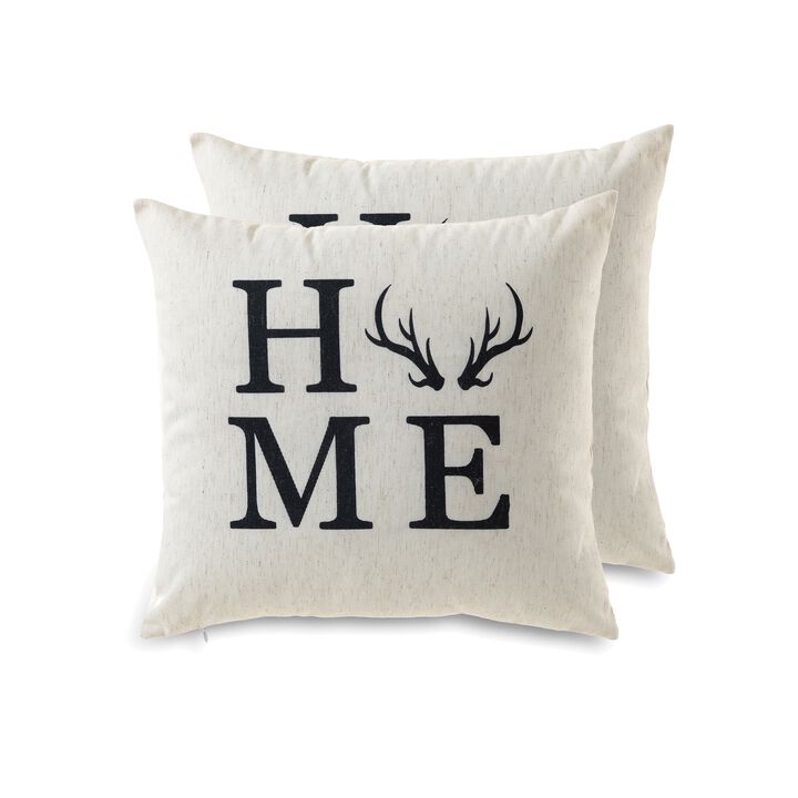 Cottage Icons throw pillow - set of 2