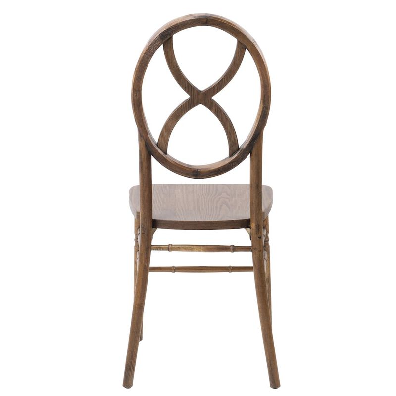 Commerical Seating Products Diamond Real Dark Walnut Wood Chairs