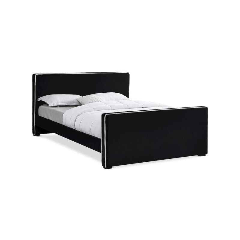Meridian Furniture Dillard Black Velvet King Bed