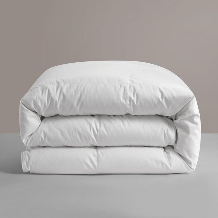 NY&C Home Gianna Comforter Cotton Shell Box Stitched Design Heavy White Duck Down Filling, , White, King
