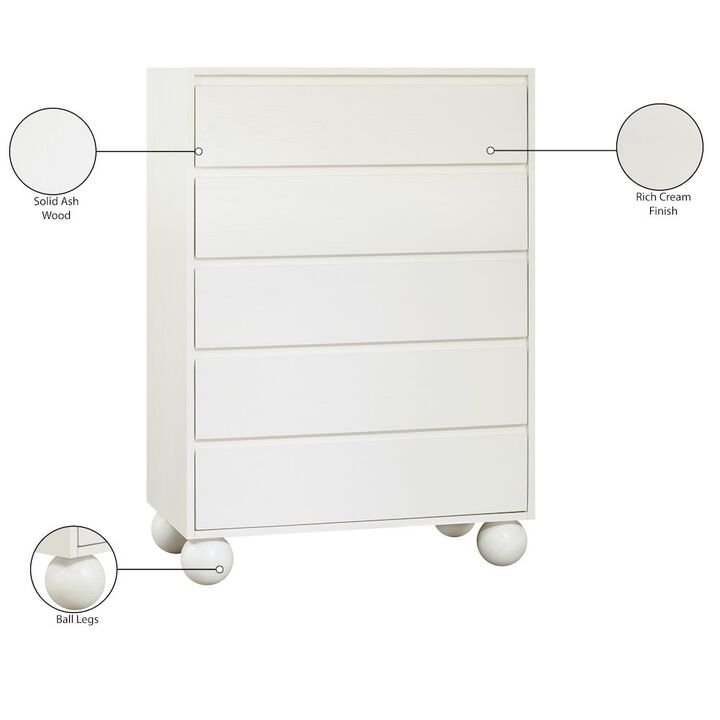 Meridian Furniture Kent Cream Chest