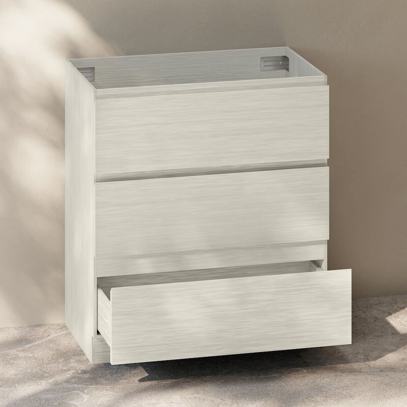 Liberte 30" Freestanding Bathroom Vanity Cabinet without Top in White Oak image number 4