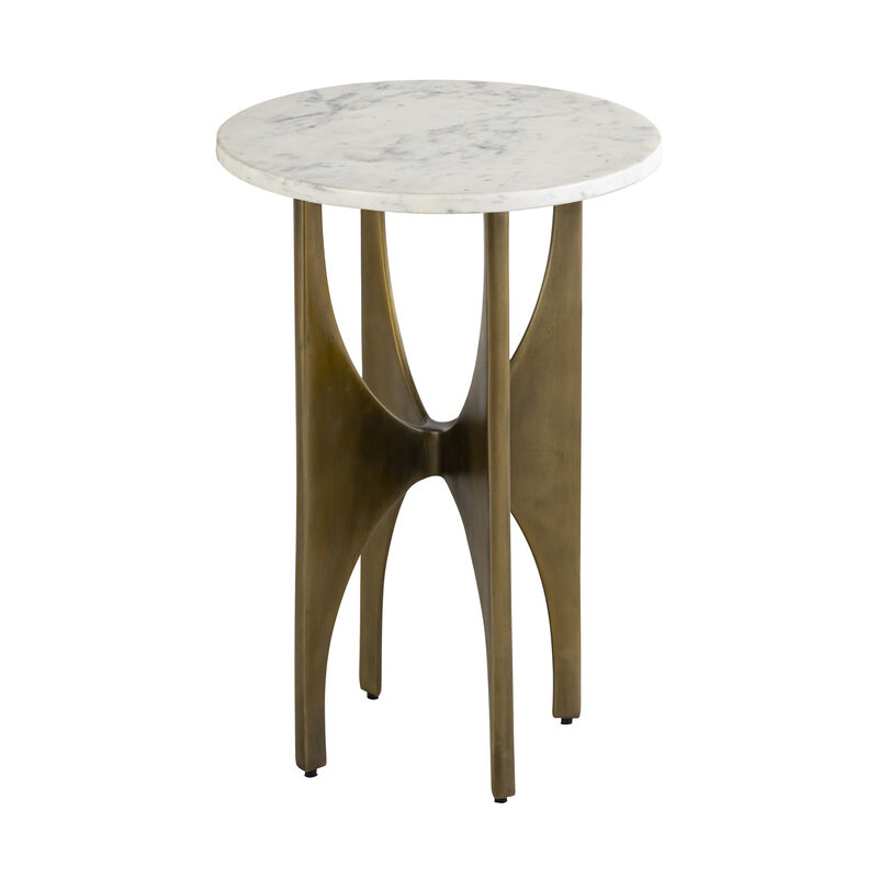 Elroy Brass Accent Table
