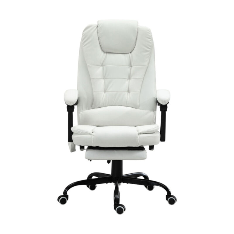 Comfortable Adjustable Massage Chair with Reclining Backrest for Home Office