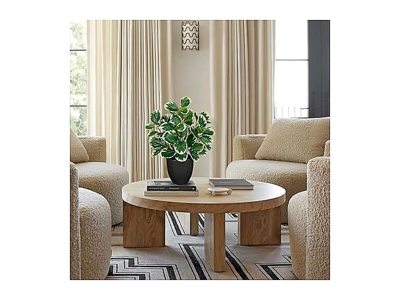 14 Inch Artificial Plants Indoor Decor Fake Potted Silk Shelves Living Small In image number 2