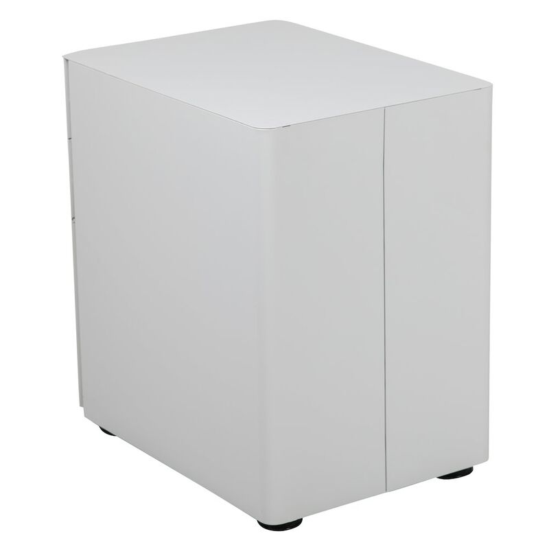 Flash Furniture 3-Drawer Mobile Locking Filing Cabinet with Anti-Tilt Mechanism, White image number 4