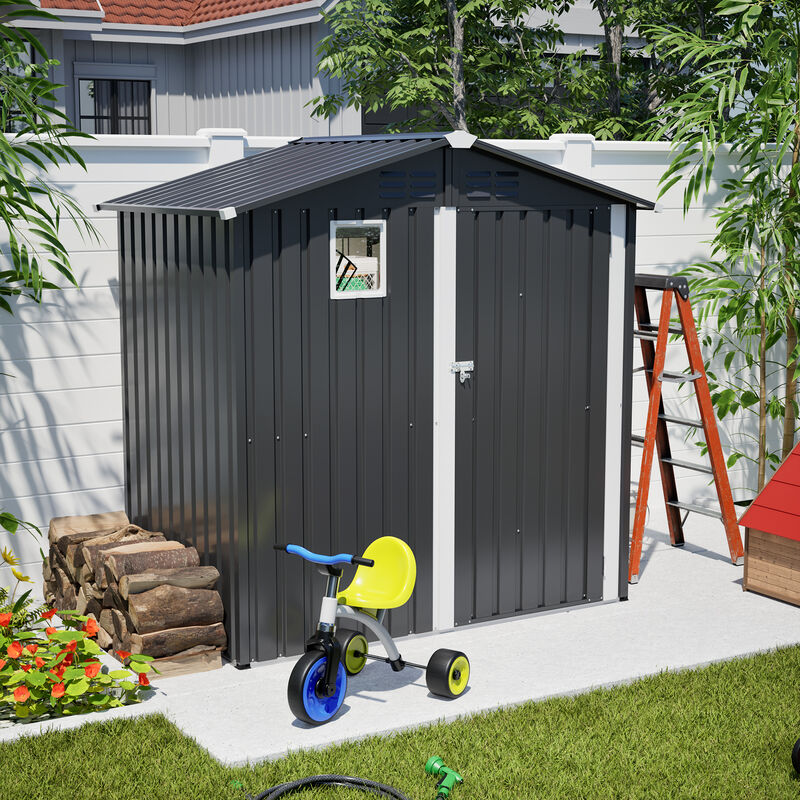 Metal Outdoor Storage Shed 6FT x 4FT image number 2