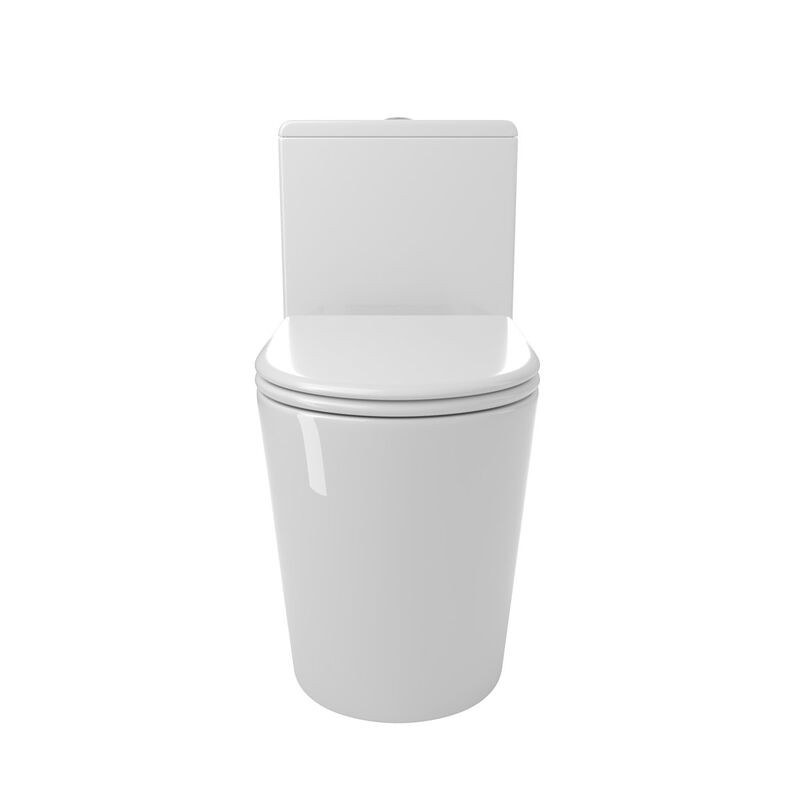 Bothwa Home 14.37"W CUPC Certified, One Piece Elongated Confort Height Toilet, Super Quite Flushing, Dual Flush, Ceramic, Watersense, Leak Resistant image number 4