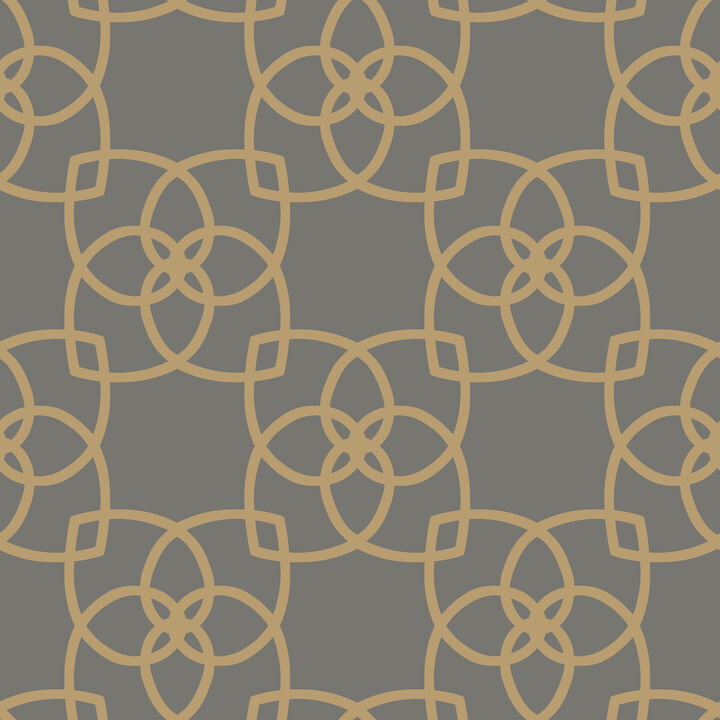 Serendipity Grey & Gold Metallic Wallpaper
