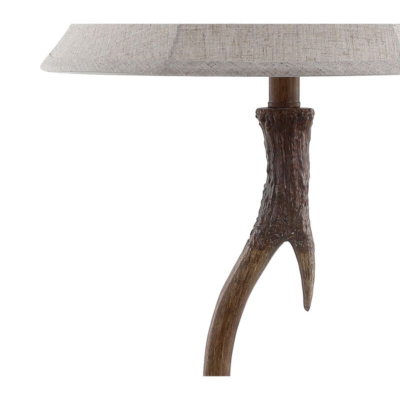 Antler Rustic Resin LED Table Lamp