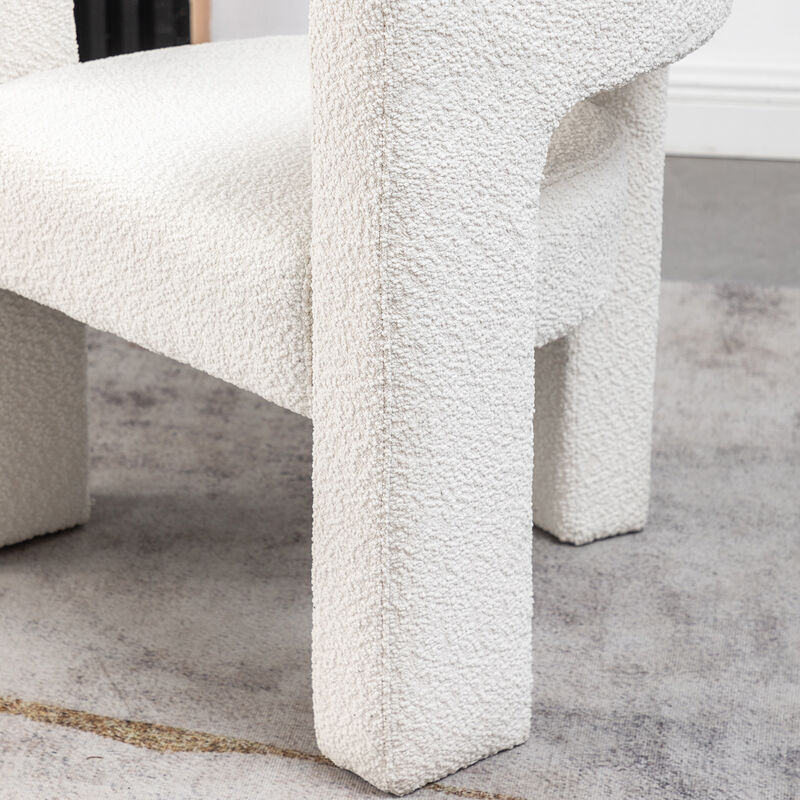 Herbert Modern Boucl&eacute; Armchair