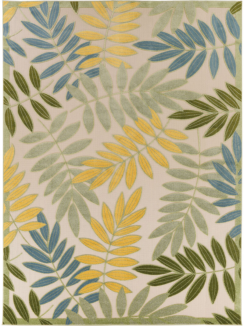 Aloha ALH18 Green/Multicolor 10' x 14' Rug