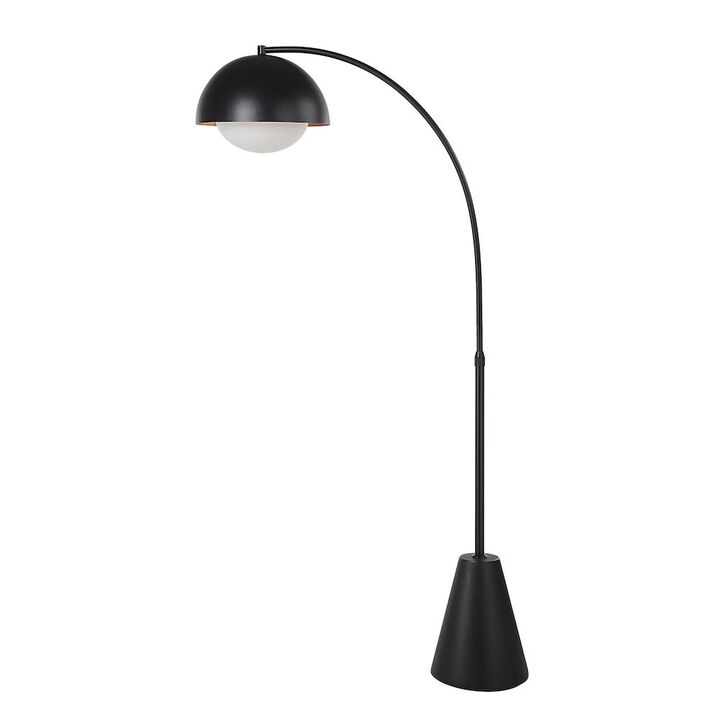 Renwil Cooke 65 - 75 Tall Matte Black Floor Lamp With Shade